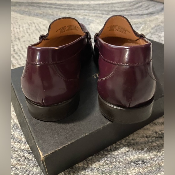 J. Crew Burgundy Patent Leather Penny Loafers - Picture 4 of 7